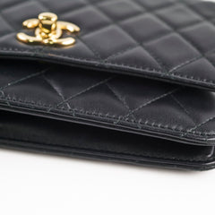 Chanel Trendy CC Lambskin Wallet on Chain WOC Black Series 24