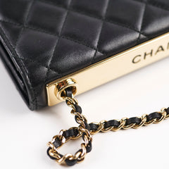 Chanel Trendy CC Lambskin Wallet on Chain WOC Black Series 24