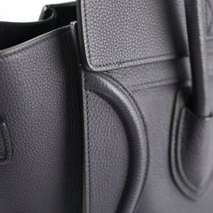 Celine Micro Luggage Calfskin Black