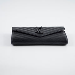 Saint Laurent So Black Long Wallet