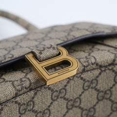 Gucci x Balenciaga Hourglass Bag Beige