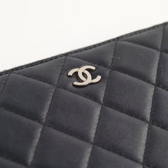 Chanel Zip Long Wallet Black