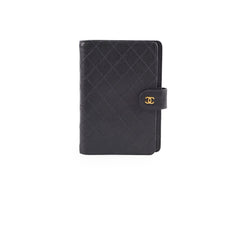 Chanel Vintage Agenda Cover Black Cavier