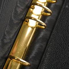 Chanel Vintage Agenda Cover Black Cavier