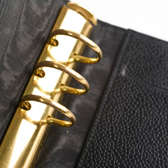 Chanel Vintage Agenda Cover Black Cavier
