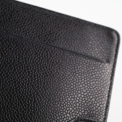 Chanel Vintage Agenda Cover Black Cavier