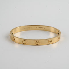 Cartier Love Bracelet Yellow Gold Size 16