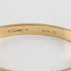 Cartier Love Bracelet Yellow Gold Size 16