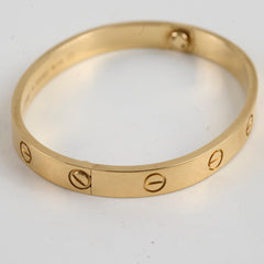Cartier Love Bracelet Yellow Gold Size 16