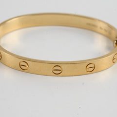 Cartier Love Bracelet Yellow Gold Size 16