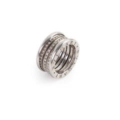 Bvlgari B Zero 1 White Gold Diamond Ring Size 53