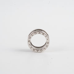 Bvlgari B Zero 1 White Gold Diamond Ring Size 53