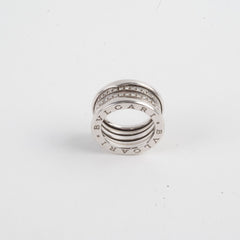 Bvlgari B Zero 1 White Gold Diamond Ring Size 53