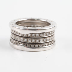 Bvlgari B Zero 1 White Gold Diamond Ring Size 53