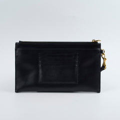 Saint Laurent Leather Clutch Black