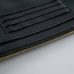 Saint Laurent Leather Clutch Black