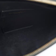 Saint Laurent Leather Clutch Black