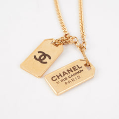 Chanel Name Tag Necklace (Costume Jewellery)