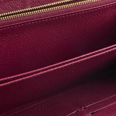 Louis Vuitton Burgundy Empreinte Long Wallet
