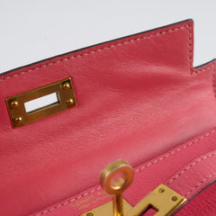 Hermes Mini Kelly Chèvre Mysore Rose Azalea 2017 A stamp
