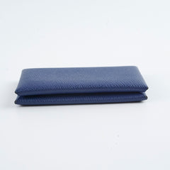 Hermes Calvi Cardholder Epsom Vert Anglais/Bleu France