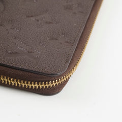 Louis Vuitton Empreinte Zippy Long Wallet Chocolate