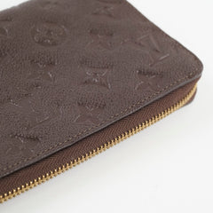 Louis Vuitton Empreinte Zippy Long Wallet Chocolate