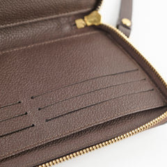 Louis Vuitton Empreinte Zippy Long Wallet Chocolate