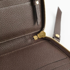Louis Vuitton Empreinte Zippy Long Wallet Chocolate