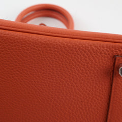 Hermes Birkin 25 PHW Togo Terre Battue/Rouge Duchesse Y Stamp