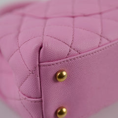Chanel Small Coco Handle Caviar Pink Microchipped