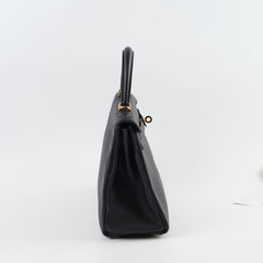 Hermes Kelly 25 Togo GHW Noir D Stamp