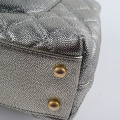 Chanel Small Coco Handle Metallic Silver 28 Series