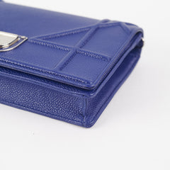 Deal of The Day - Dior Diorama Wallet On Chain WOC Blue Bag