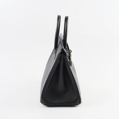 Hermes Birkin 25 PHW Epsom Noir N Square Stamp