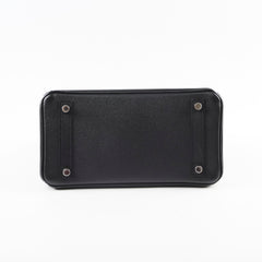 Hermes Birkin 25 PHW Epsom Noir N Square Stamp
