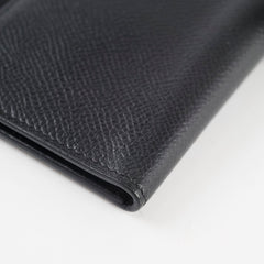 Hermes Bearn Wallet Epsom Black N Square Stamp