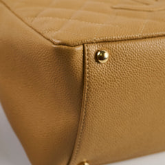 Chanel PTT Petite Timeless Tote Bag Dark Beige Caviar