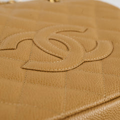 Chanel PTT Petite Timeless Tote Bag Dark Beige Caviar