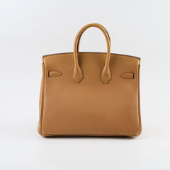 Hermes Birkin 25 GHW Togo Biscuit U Stamp