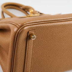 Hermes Birkin 25 GHW Togo Biscuit U Stamp