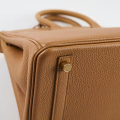 Hermes Birkin 25 GHW Togo Biscuit U Stamp