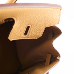Hermes Birkin 25 GHW Togo Biscuit U Stamp