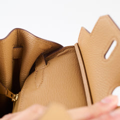 Hermes Birkin 25 GHW Togo Biscuit U Stamp