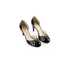 Chanel Patent Heels Black Size 38