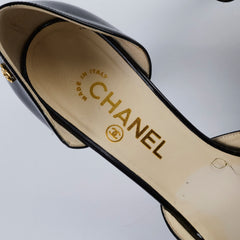 Chanel Patent Heels Black Size 38