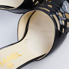 Chanel Patent Heels Black Size 38