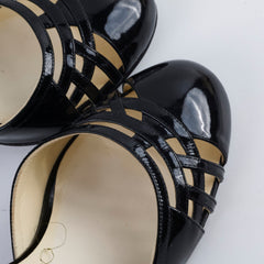 Chanel Patent Heels Black Size 38