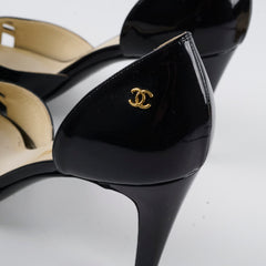 Chanel Patent Heels Black Size 38