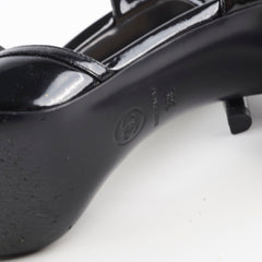 Chanel Patent Heels Black Size 38
